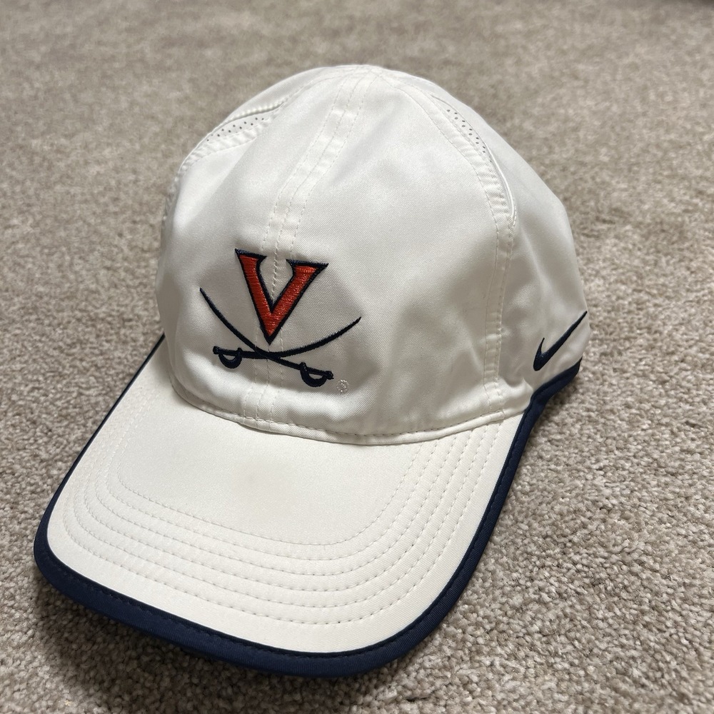 Nike Virginia Cavaliers UVA Featherlight Dri-FIT Hat White Adjustable 934870-100